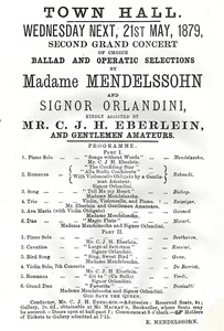 concert programme